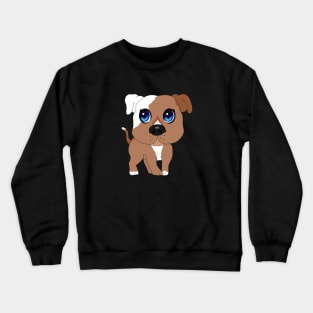 Chibi Pitbull Staffordshire Crewneck Sweatshirt